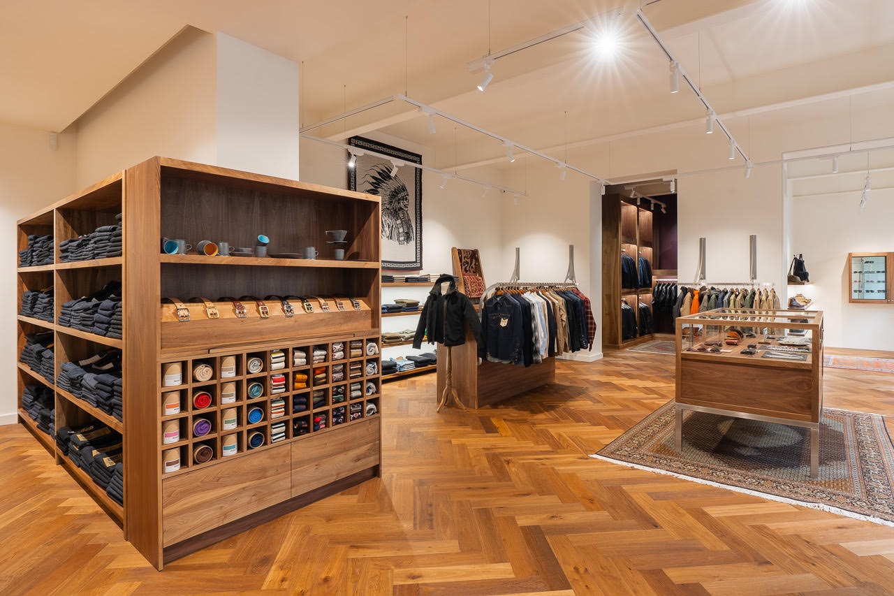 interior view of London store