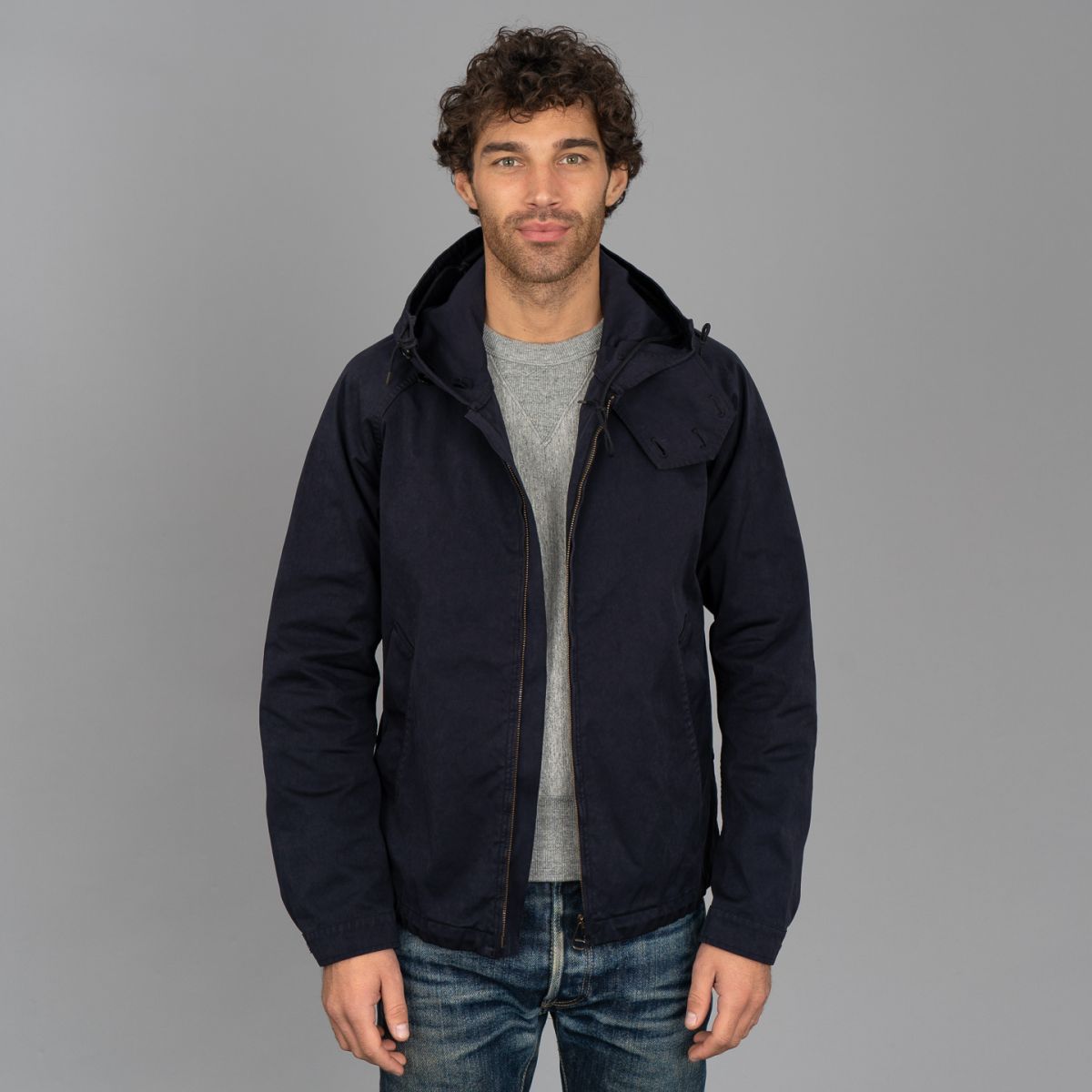 Garment Dyed Anorak Navy - Ten c | Rivet & hide