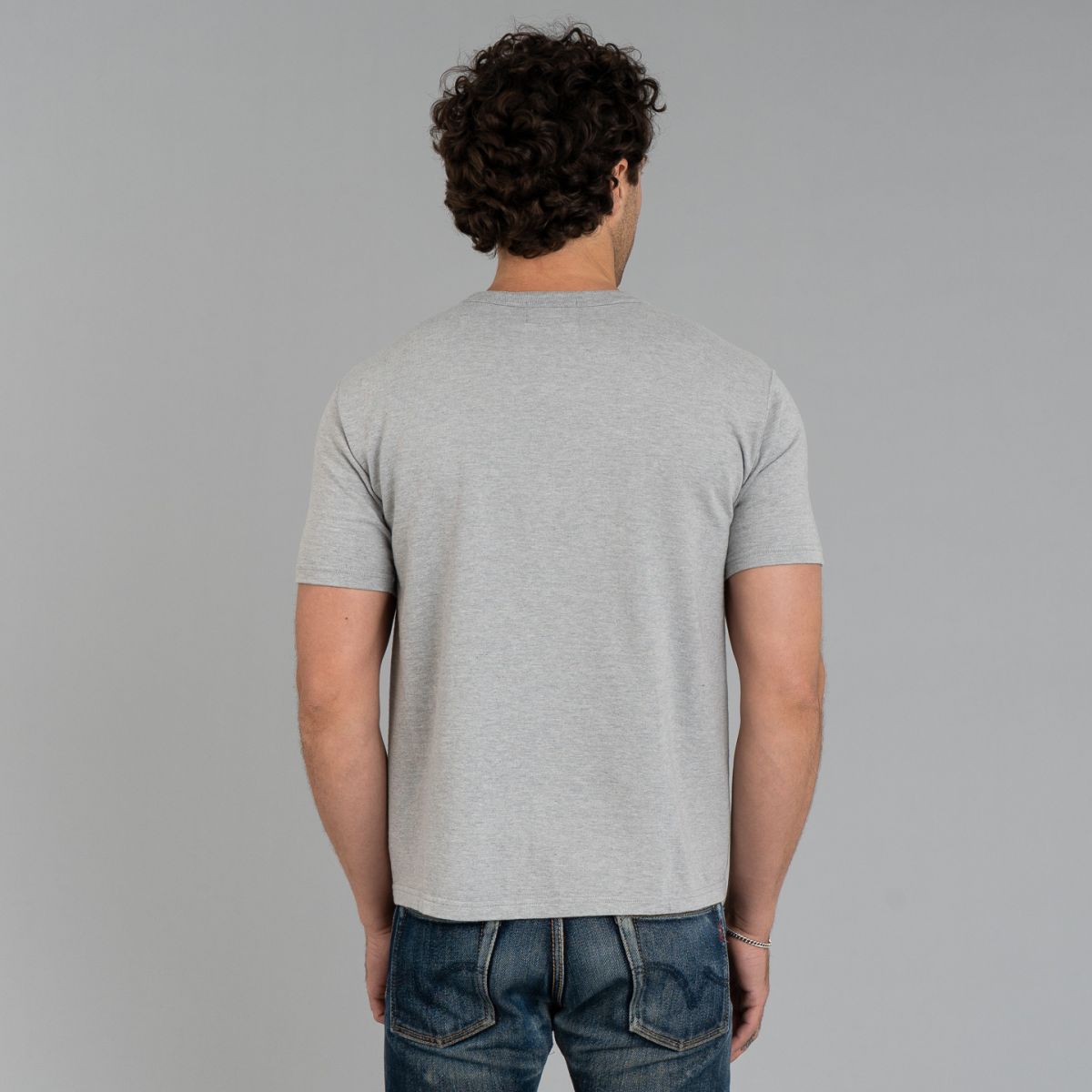 Heather Grey Suvin Gold Loopwheel Tee - Studio D'Artisan | R&H