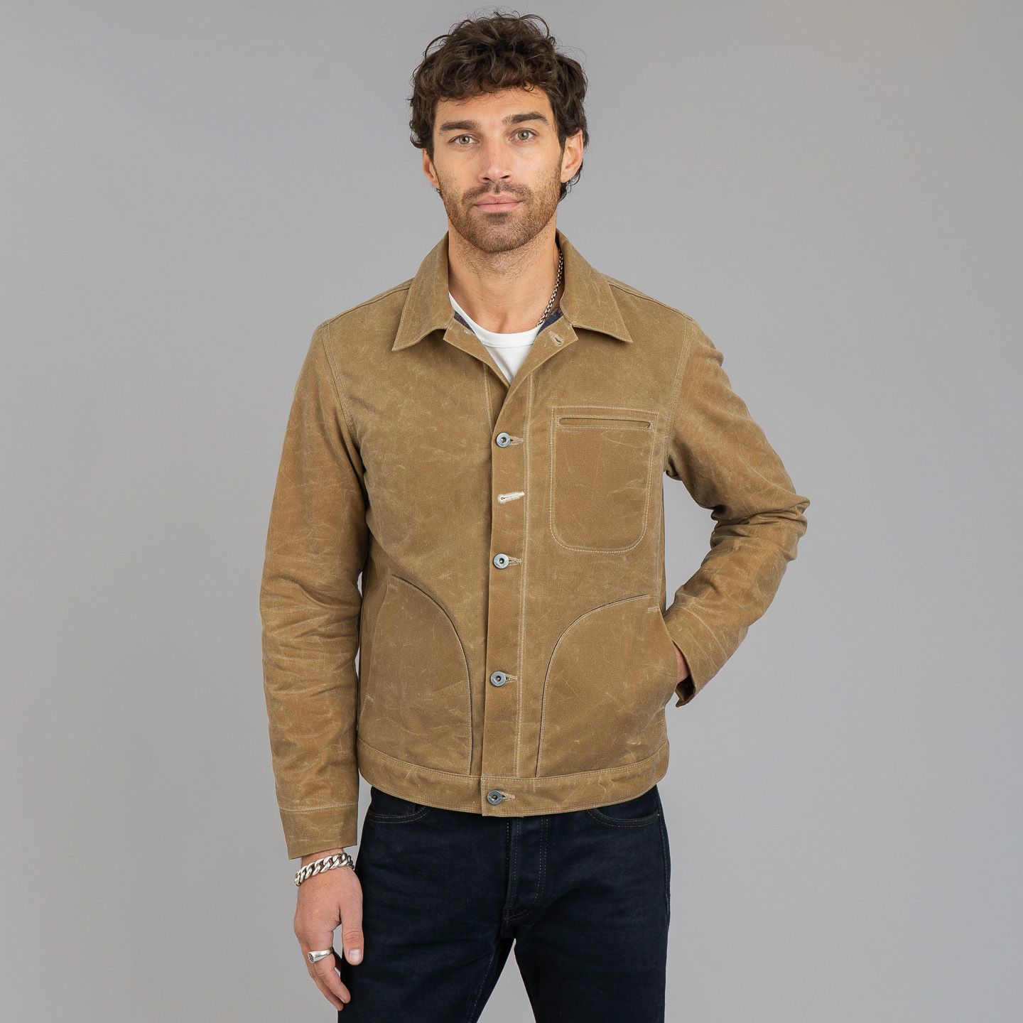 Rogue Territory x R&H Lined Waxed Canvas Supply Jacket - Tan Ridgeline