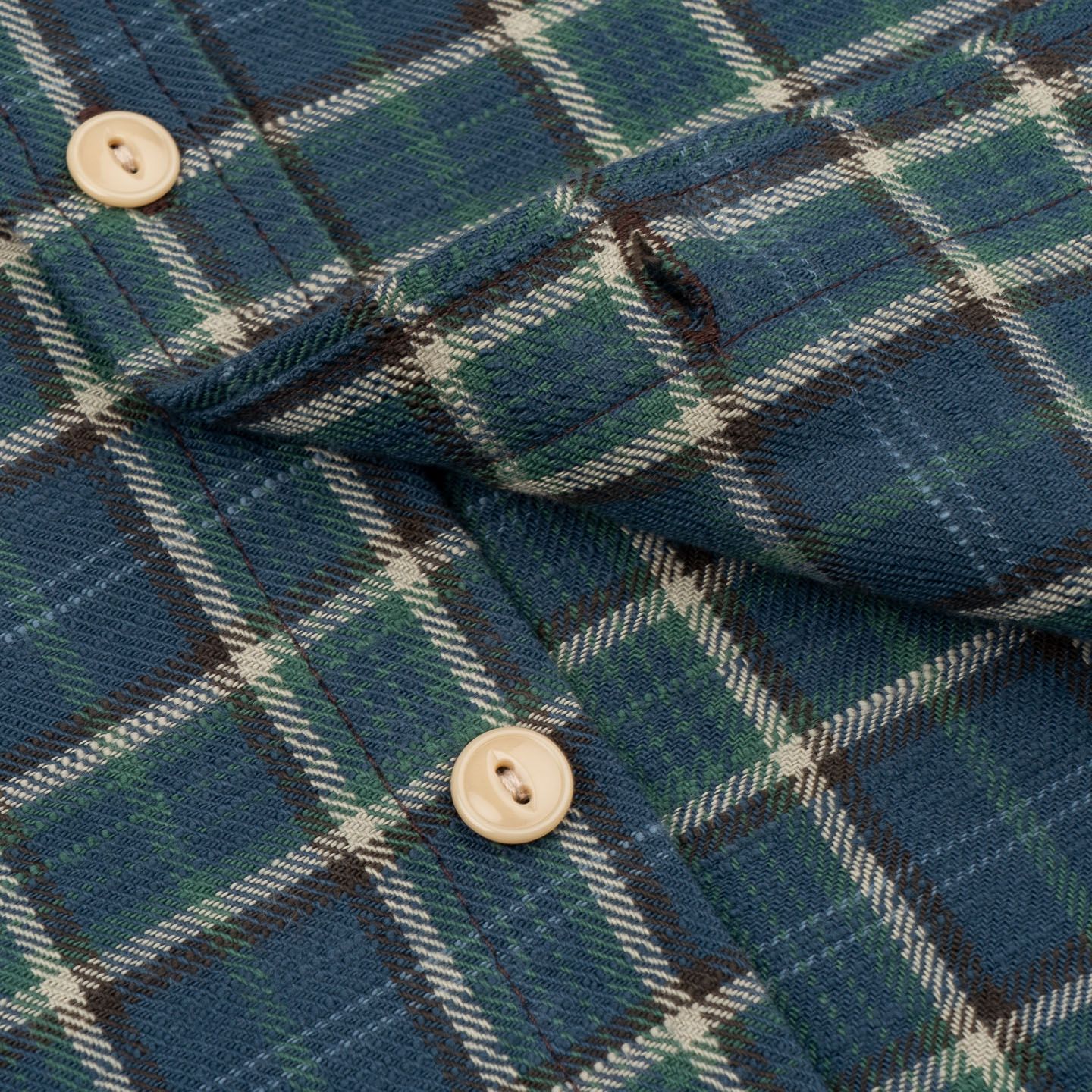 Vintage Slub Plaid Jumper Shirt Blue - Rogue Territory | R&H