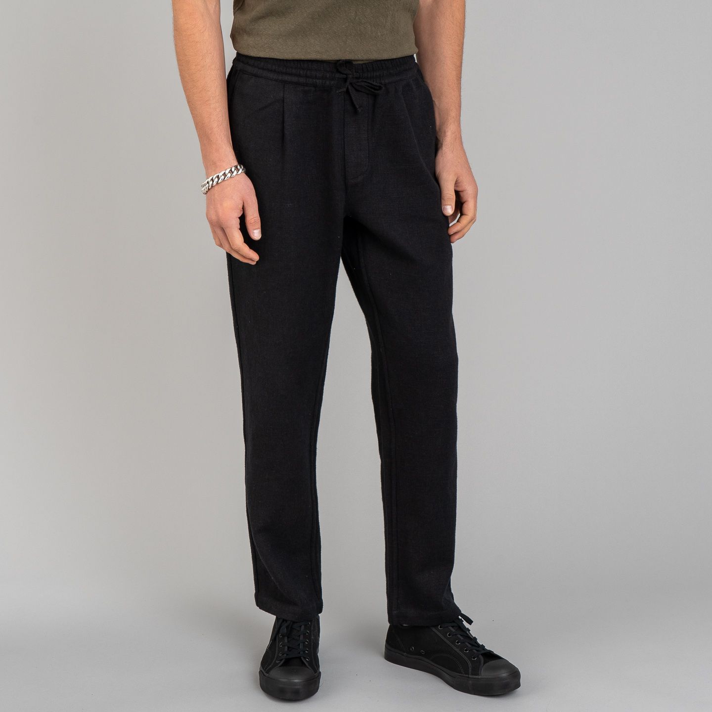 POLYVALENT EASY PANTS BLACK TYQN0-m90760251910 パンツ | clap-info.net