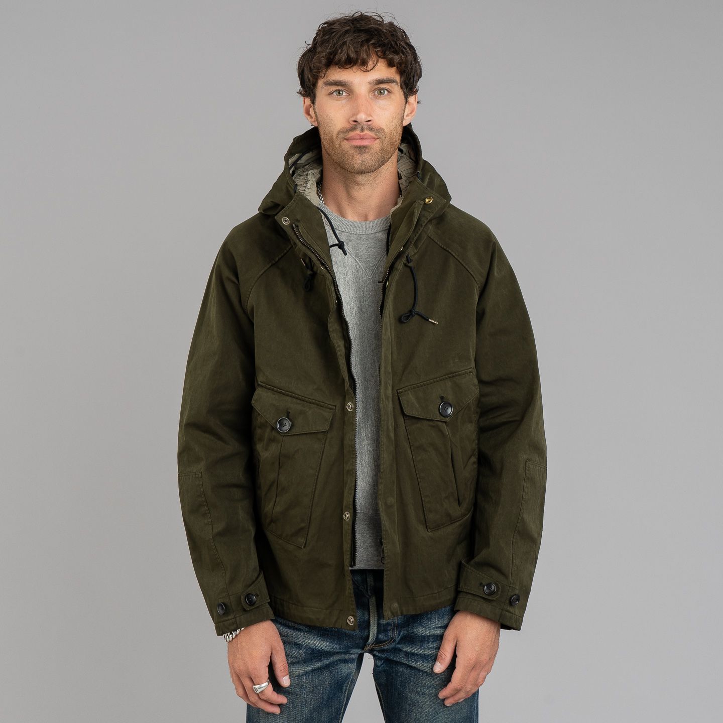 Ten c Tempest Anorak - Dark Green