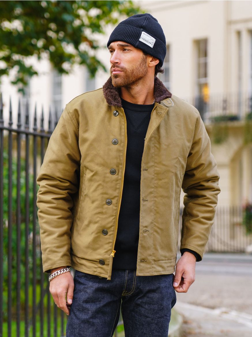 The  Real McCoy's N1 Deck Jacket - Khaki