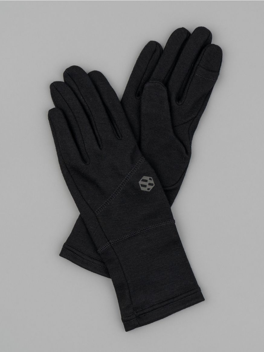 Handson Grip Merino Wool Hobo Glove - Black