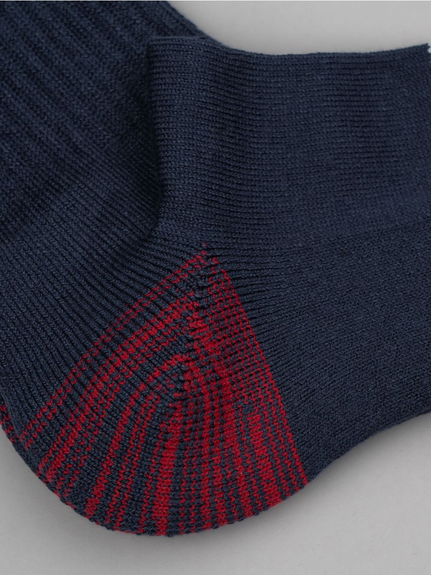 Stevenson Overall Over The Calf Athletic Socks - Navy