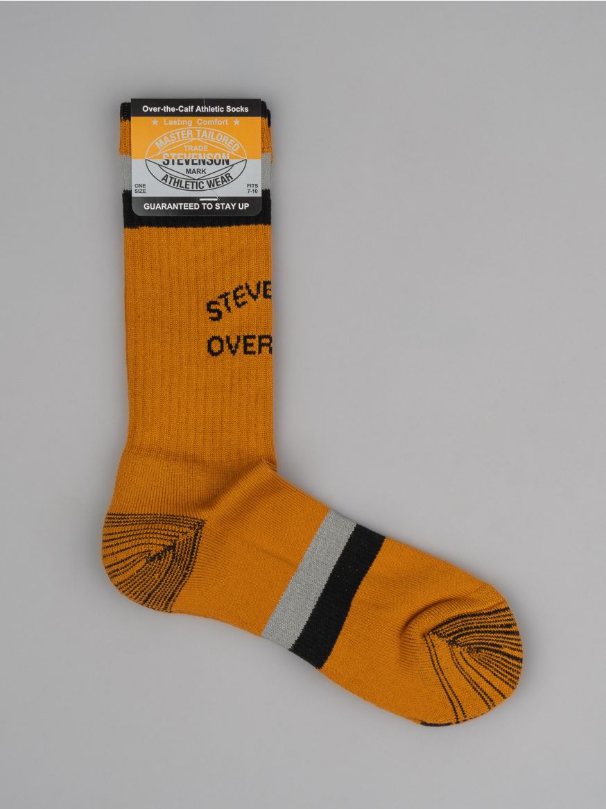 Stevenson Overall Over the Calf Athletic Socks - Yellow