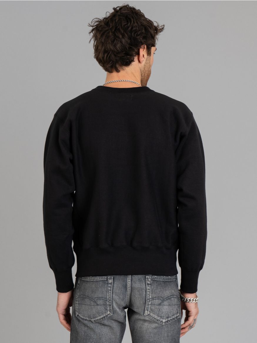 The Real McCoy's Heavyweight Crewneck Sweatshirt - Black