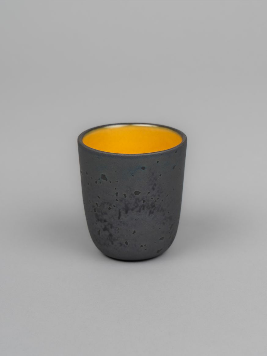 One Kiln Petit Cup - Ash & Yellow