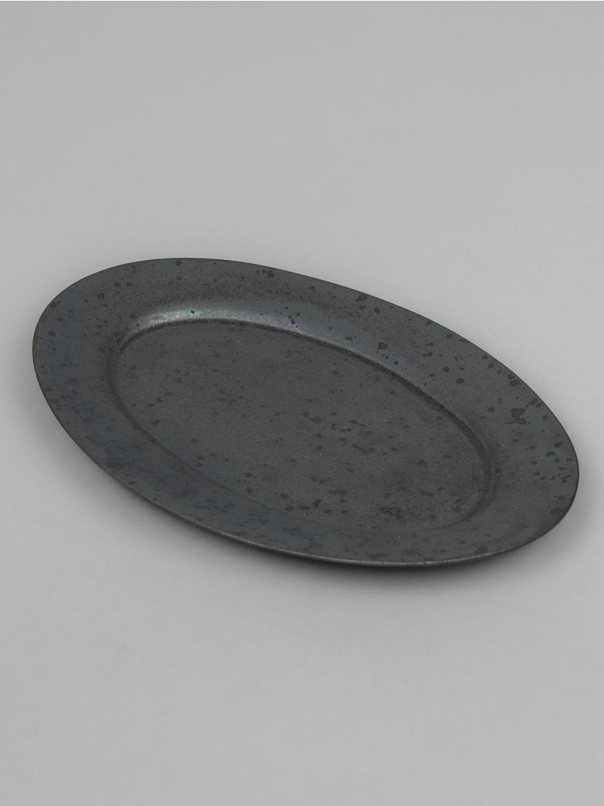 One Kiln Small Oval Plate - Ash