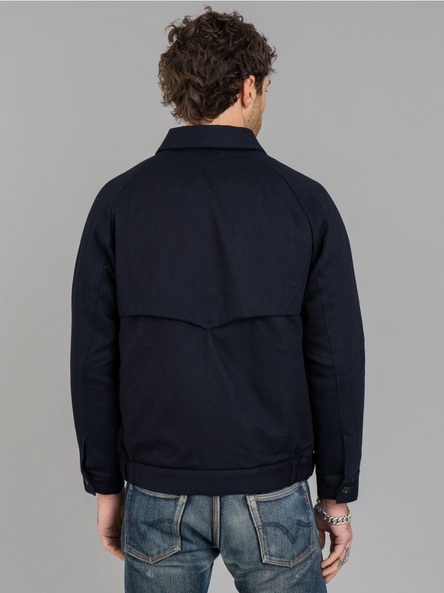 Momotaro Sashiko Harrington Jacket - Indigo