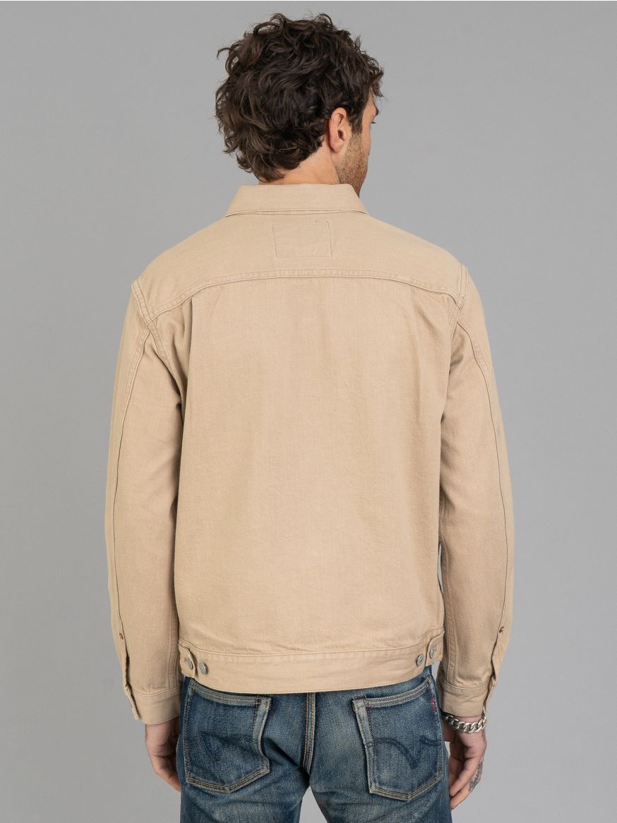 Momotaro "Kaki-Shibu" Dyed Type II Jacket - Beige