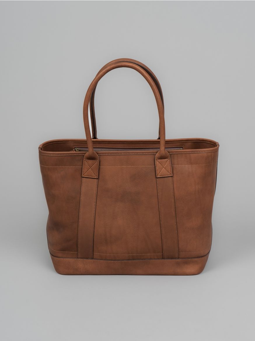 Tsuchiya Kaban “Roadster” Large Tote - Smoky Brown