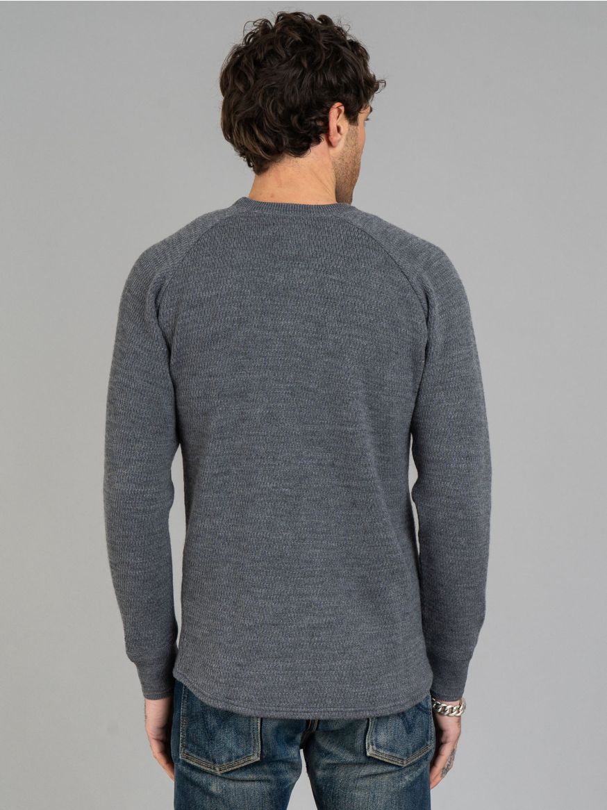 Stevenson Overall Merino Wool Thermal Sweater - Grey