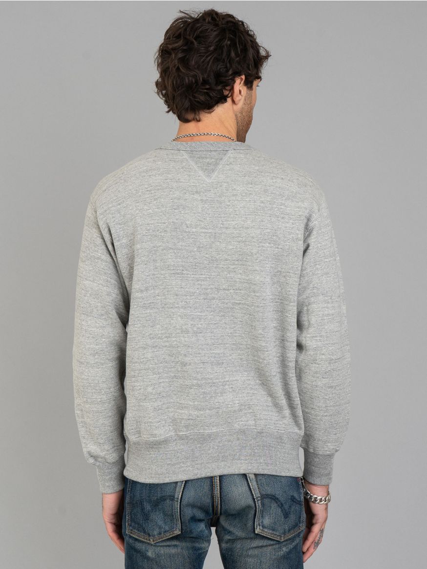 The Real McCoy’s 10oz Loopwheeled Crewneck Sweatshirt V2 - Grey