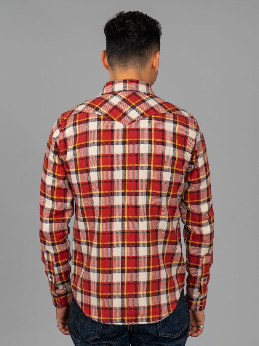 Iron Heart IHSH-340 Ultra Heavy Western Flannel - Red Classic Check