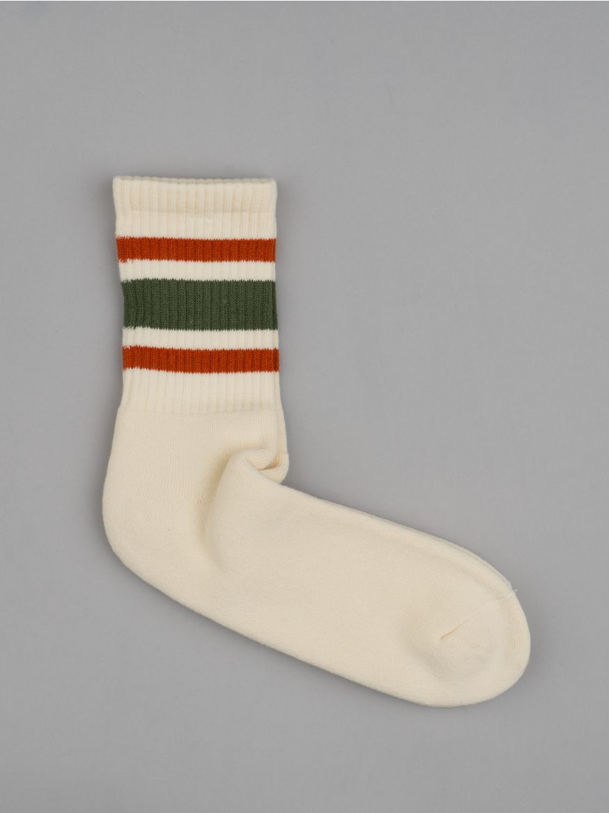 Decka 80s Skater Socks Short Length- Green