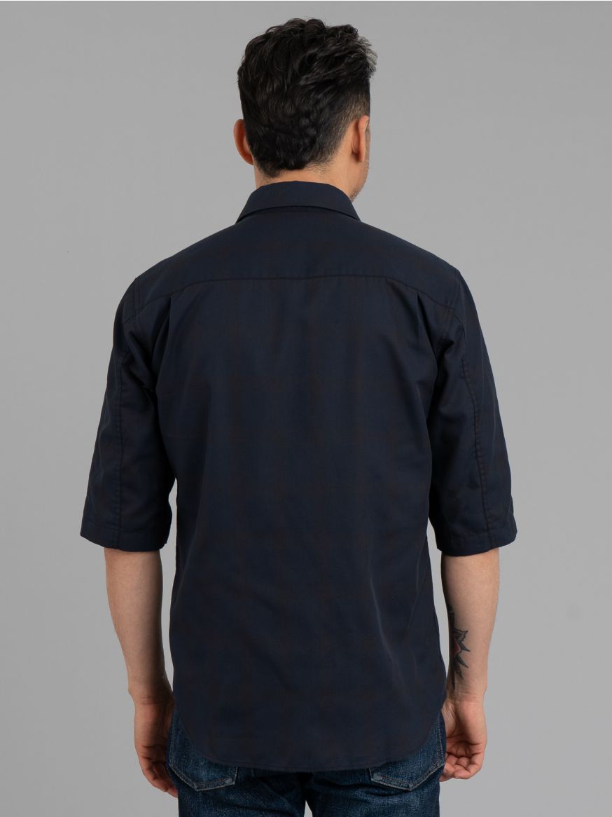 Indigofera Delray Shirt - Navy/Black Cotton