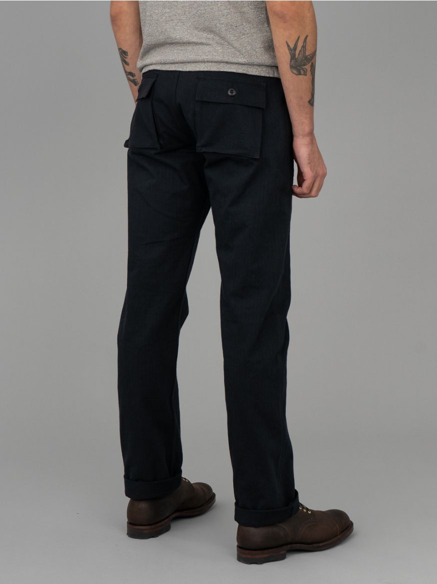 3sixteen Fatigue Pants - Black Herringbone Twill