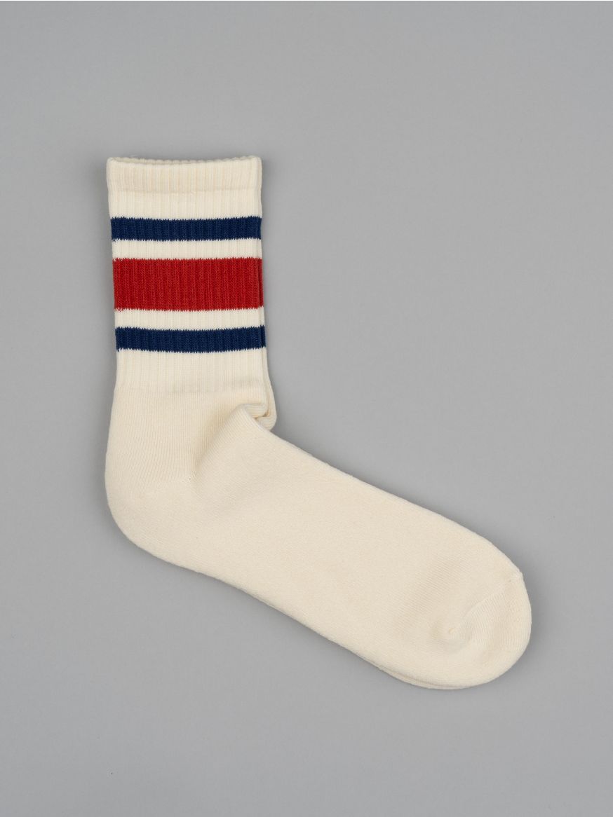 Decka 80s Skater Socks Short Length - Red