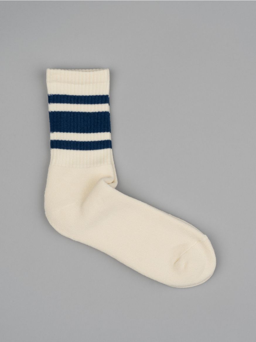 Decka 80s Skater Socks Short Length - Navy