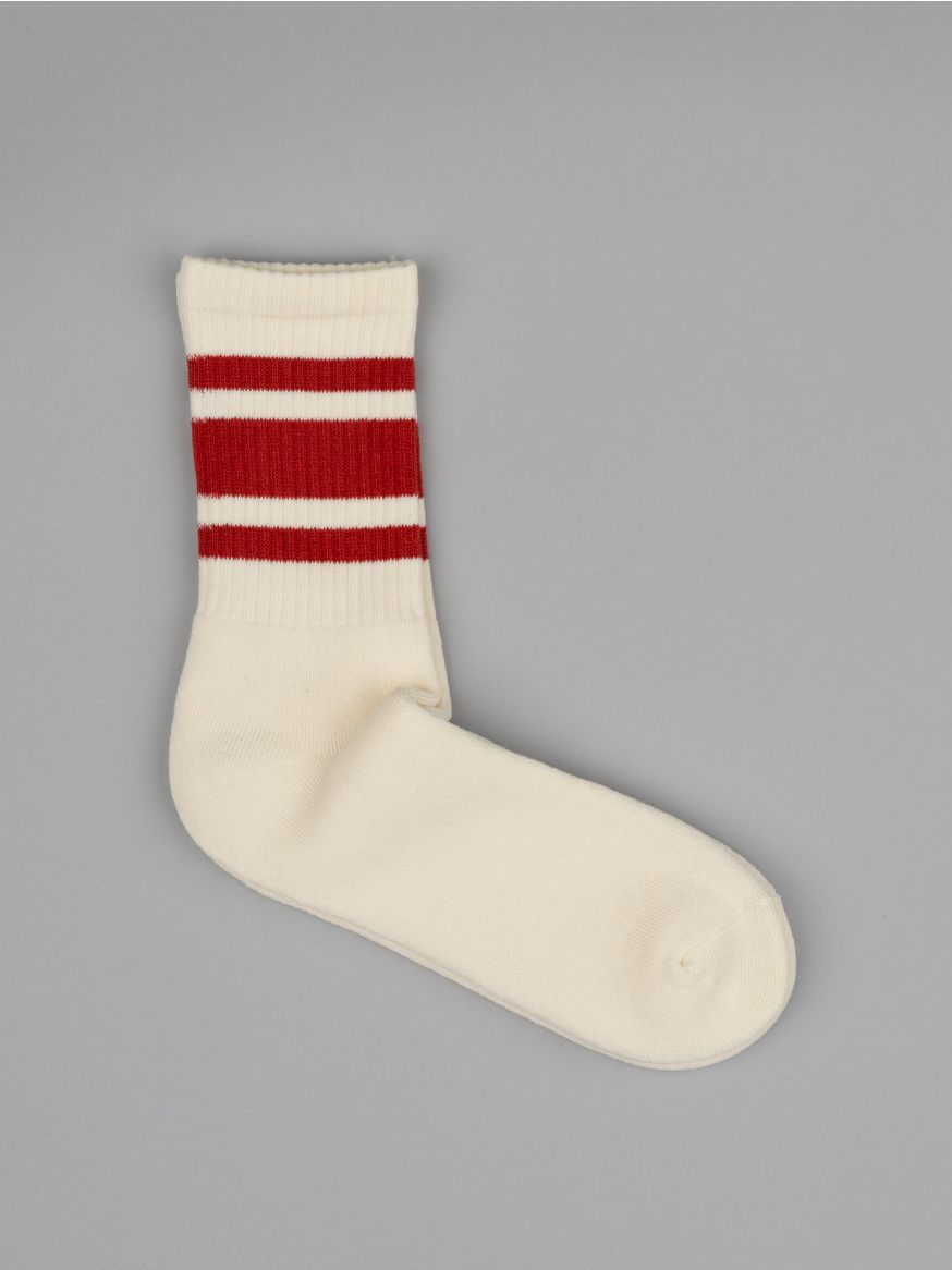 Decka 80s Skater Socks Short Length - Burgundy