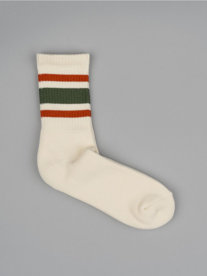 Decka 80s Skater Socks Short Length - Green