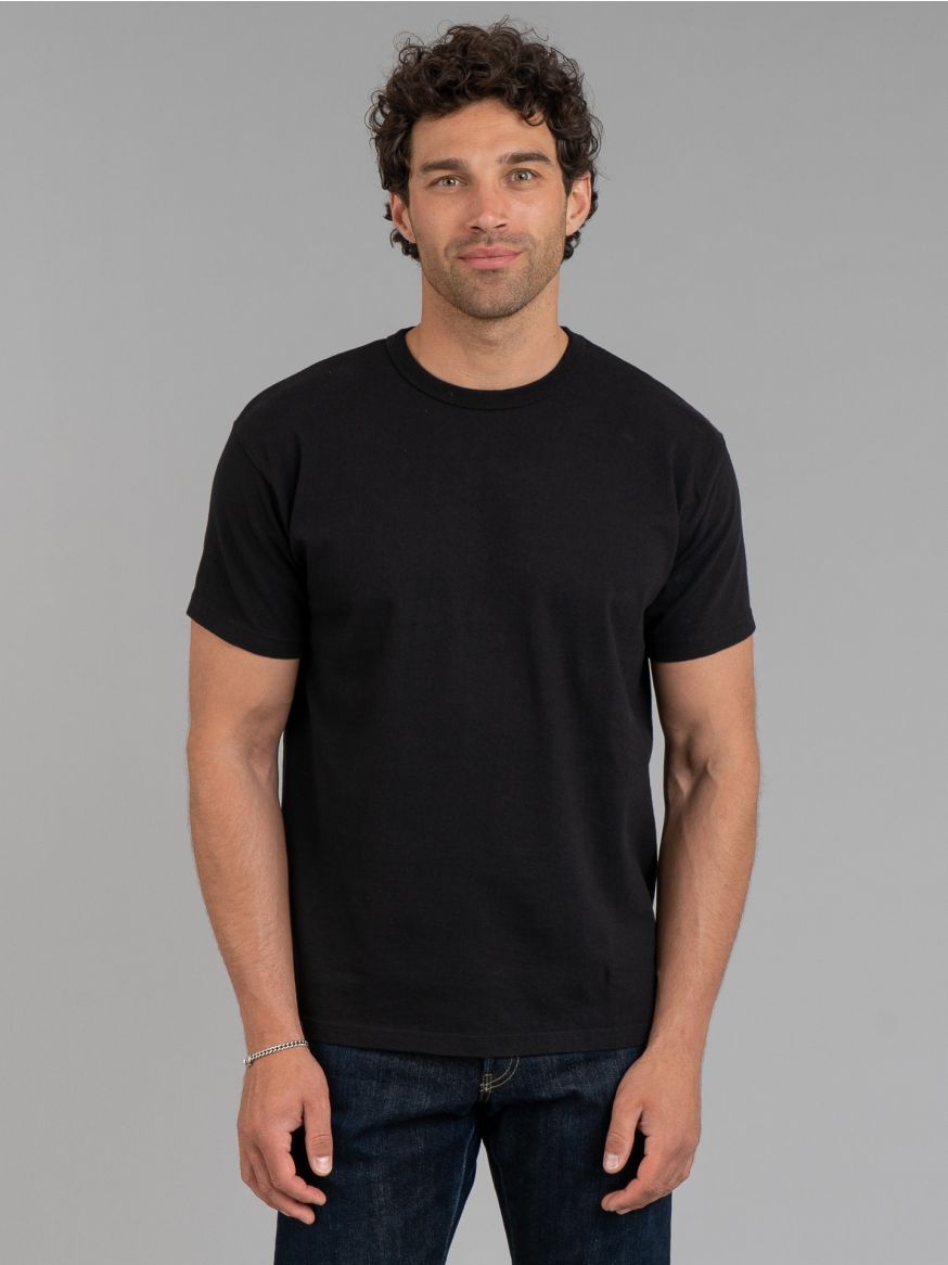 Samurai Solid Plain T-Shirt - Black