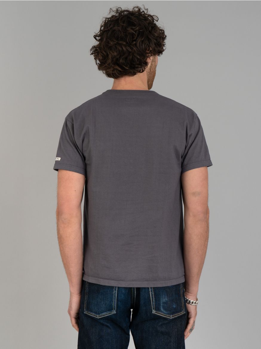 The Flat Head Plain Heavyweight T Shirt - Charcoal