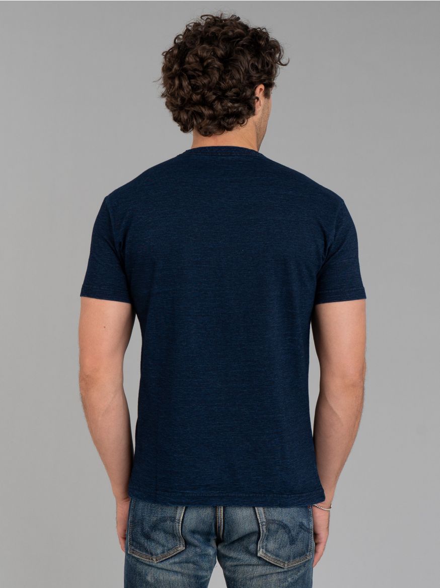 Pure Blue Japan Yarn Dyed T Shirt - Deep Indigo