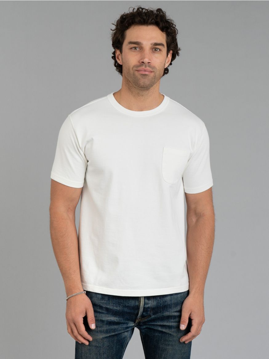 Studio D'Artisan Suvin Gold Loopwheeled T Shirt - White