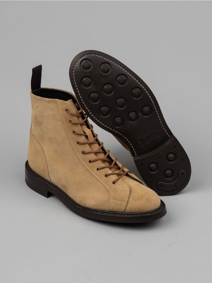 Tricker's Ethan Monkey Boot - Sand Repello Suede - 5402