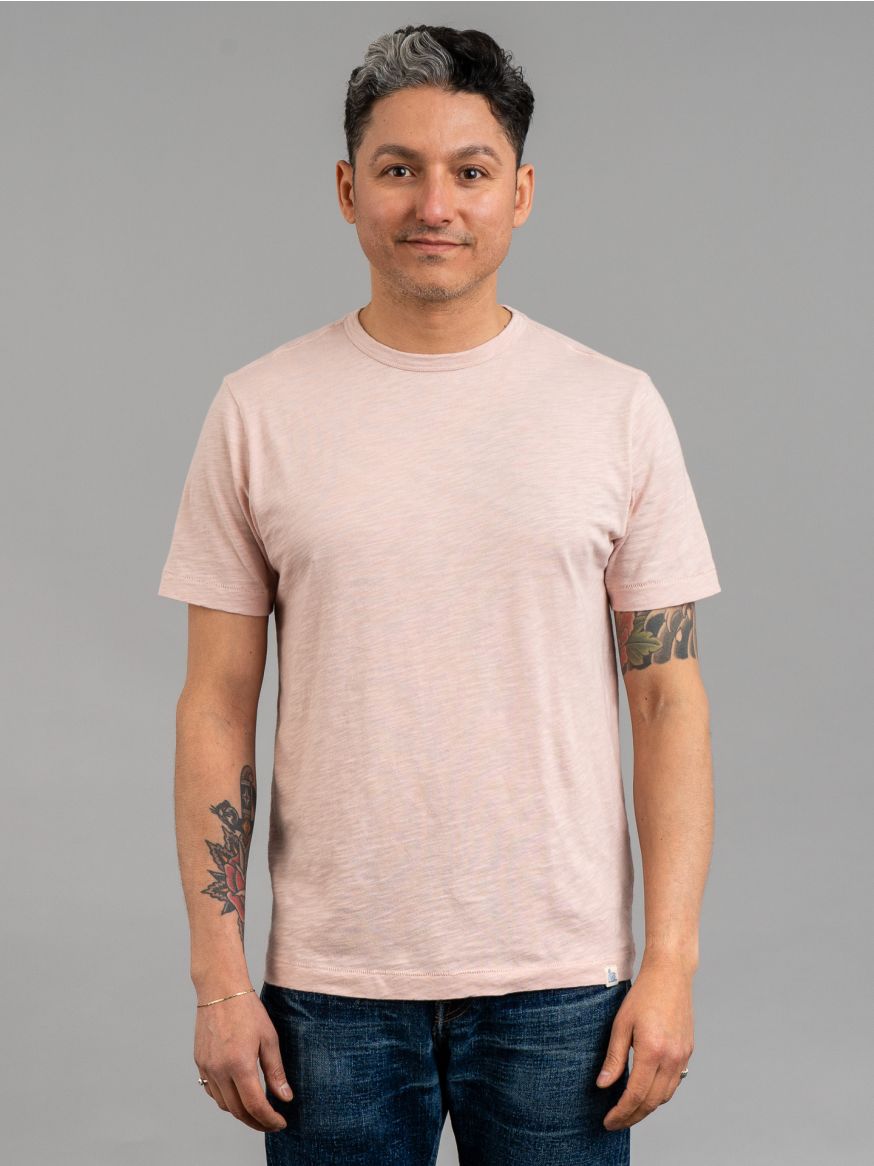 Merz b. Schwanen Pima Slub T Shirt - Dusted Pink