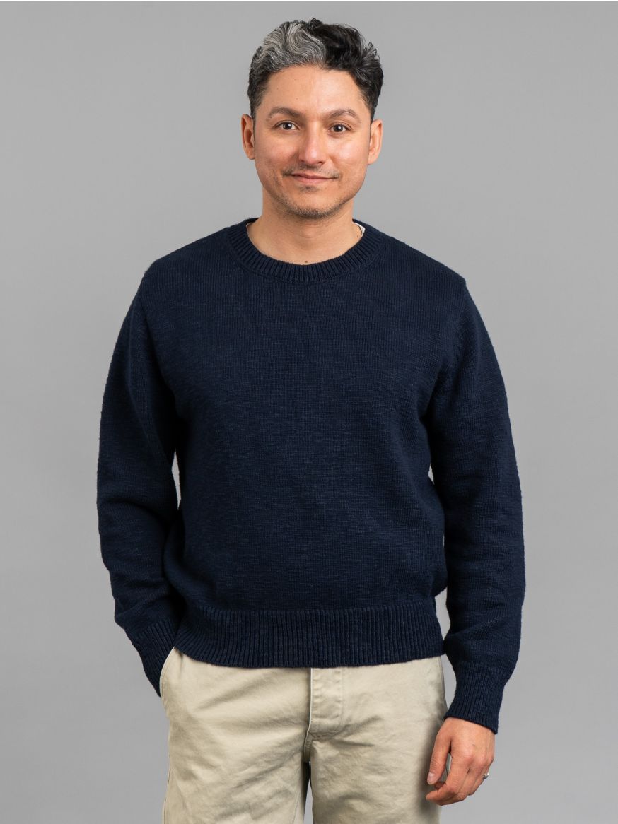 The Real McCoy’s Crewneck Sweater - Ink Blue