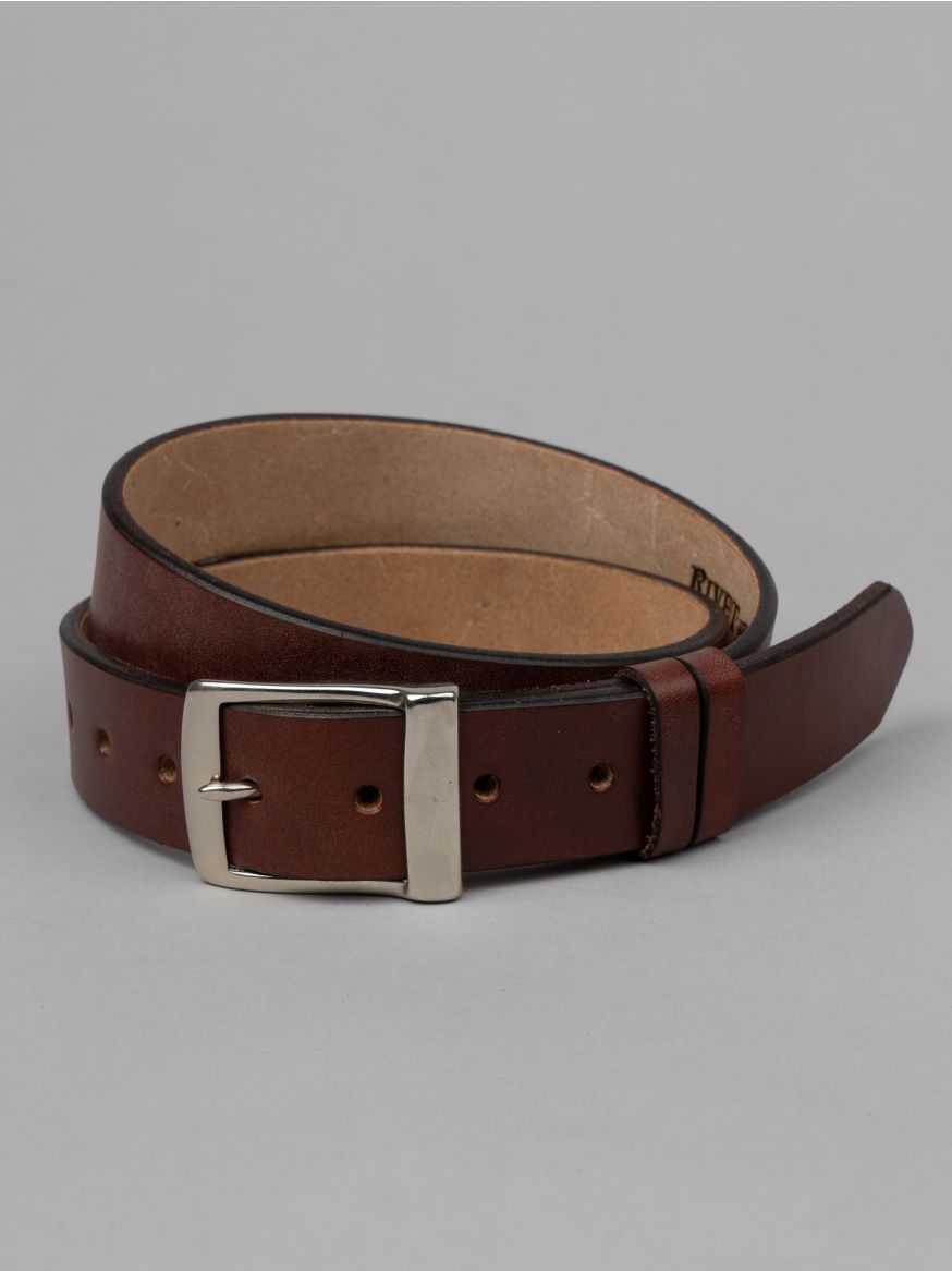 Rivet & Hide Bridle Leather Belt - Australian Nut Oak Bark