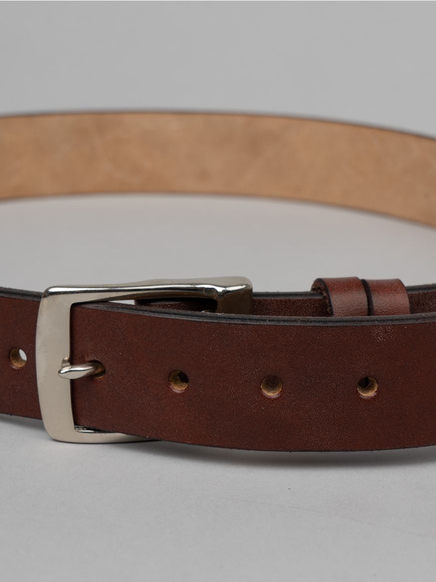 Rivet & Hide Bridle Leather Belt - Australian Nut Oak Bark