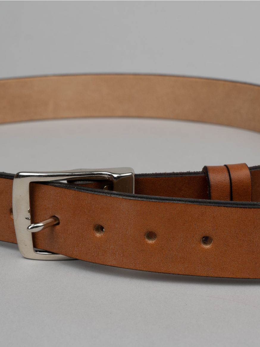 Rivet & Hide Bridle Leather Belt - Brown Oak Bark