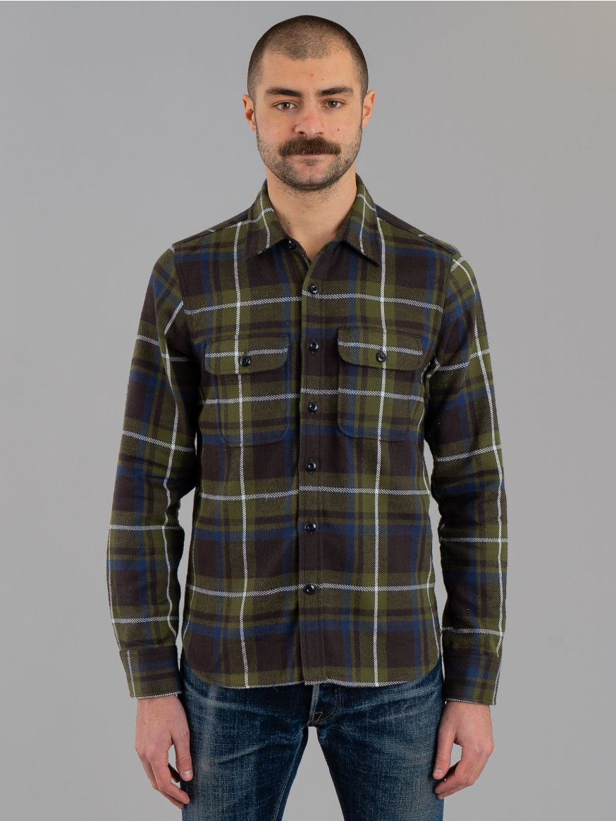 Rogue Territory Field Work Shirt - Olive Plaid