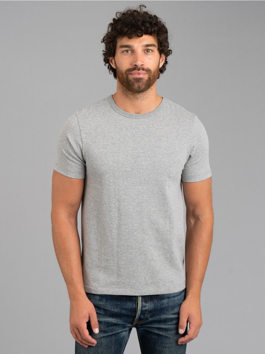 Merz b. Schwanen 2 Thread 215 Heavyweight Organic T Shirt –  Grey