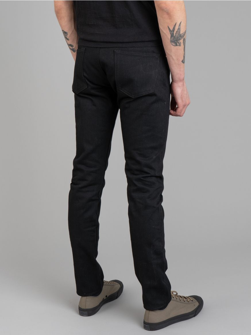Momotaro R0306-B 15.7 oz Black Jeans - Tight Tapered