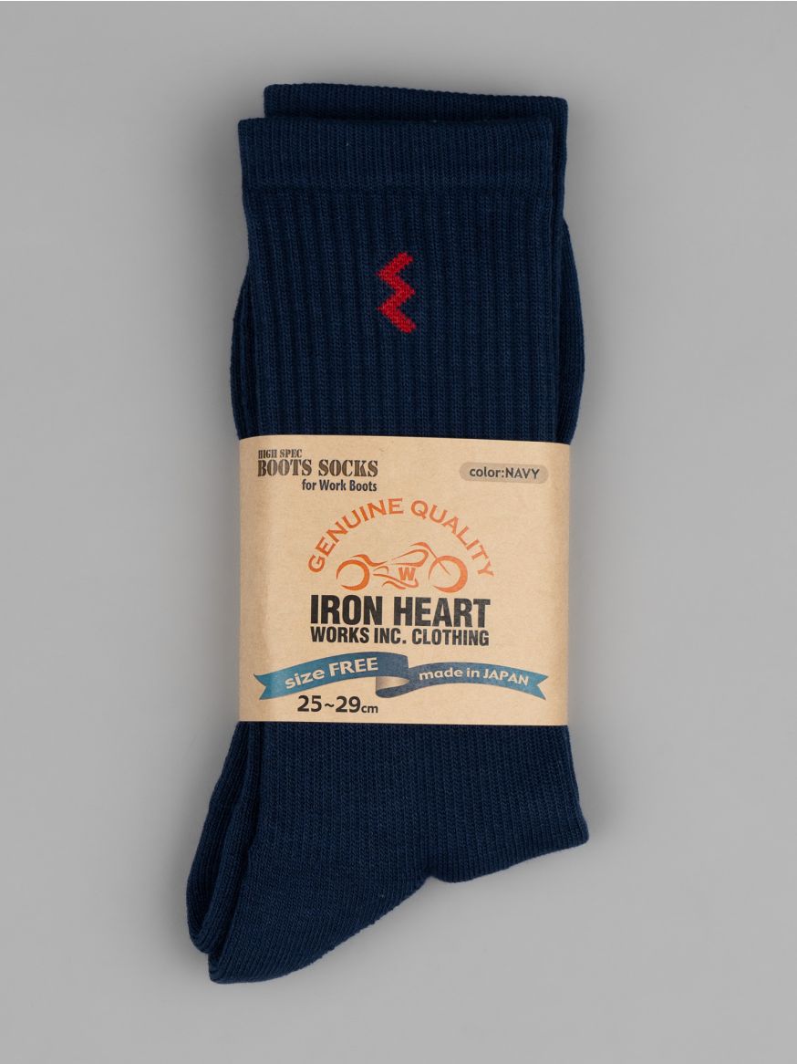 Iron Heart Work Boot Socks - Navy