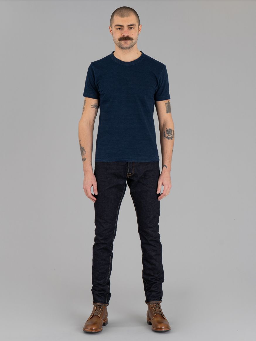 Pure Blue Japan OG-019 Organic & Recycled Cotton Jeans - Relaxed Tapered
