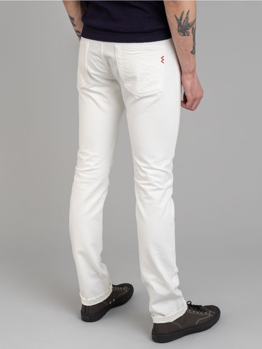 Iron Heart IH-555-WT 13.5oz White Cotton Twill Jeans - Super Slim