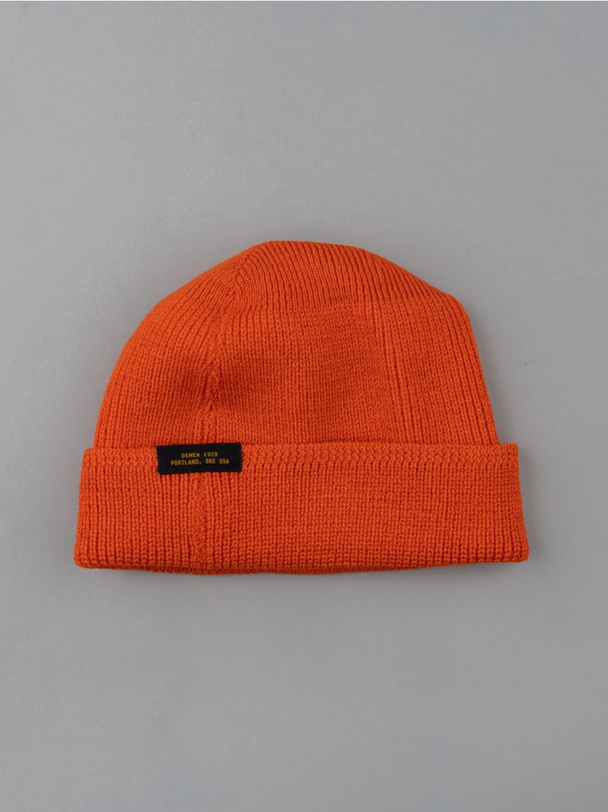 Dehen Wool Knit Watch Cap - Safety Orange