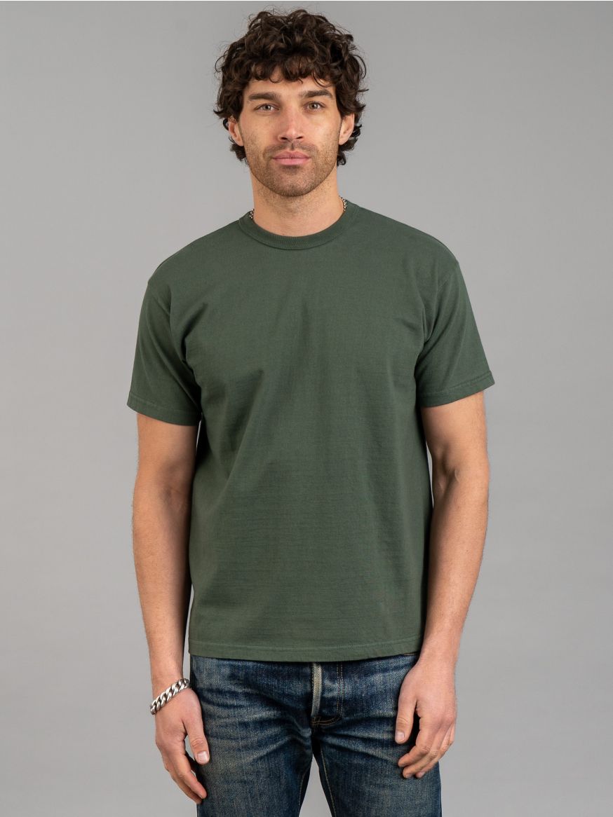 Samurai Solid Plain T-Shirt - Moss Green