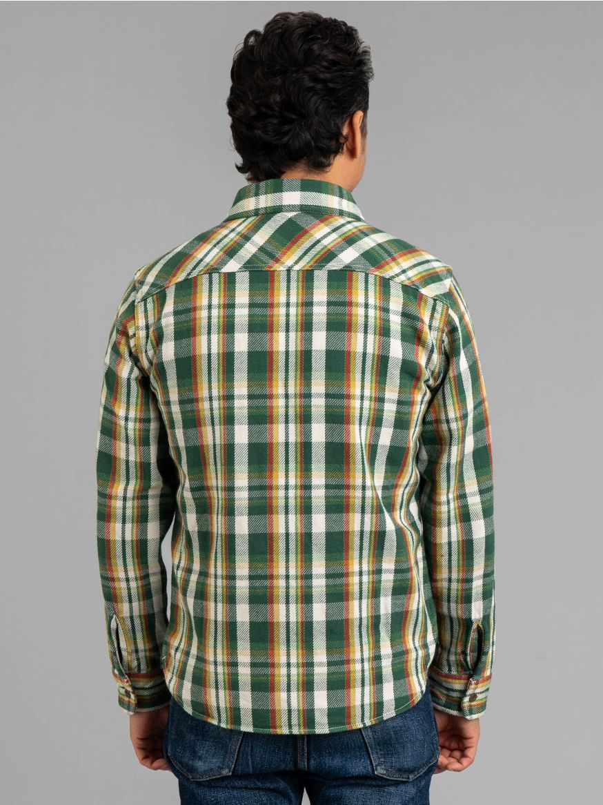 UES Heavy Selvedge Flannel - Fade Green Check