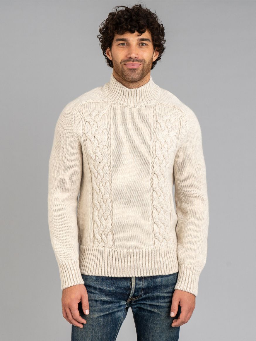 Fleurs De Bagne "Orlock" Wool Sweater - Natural