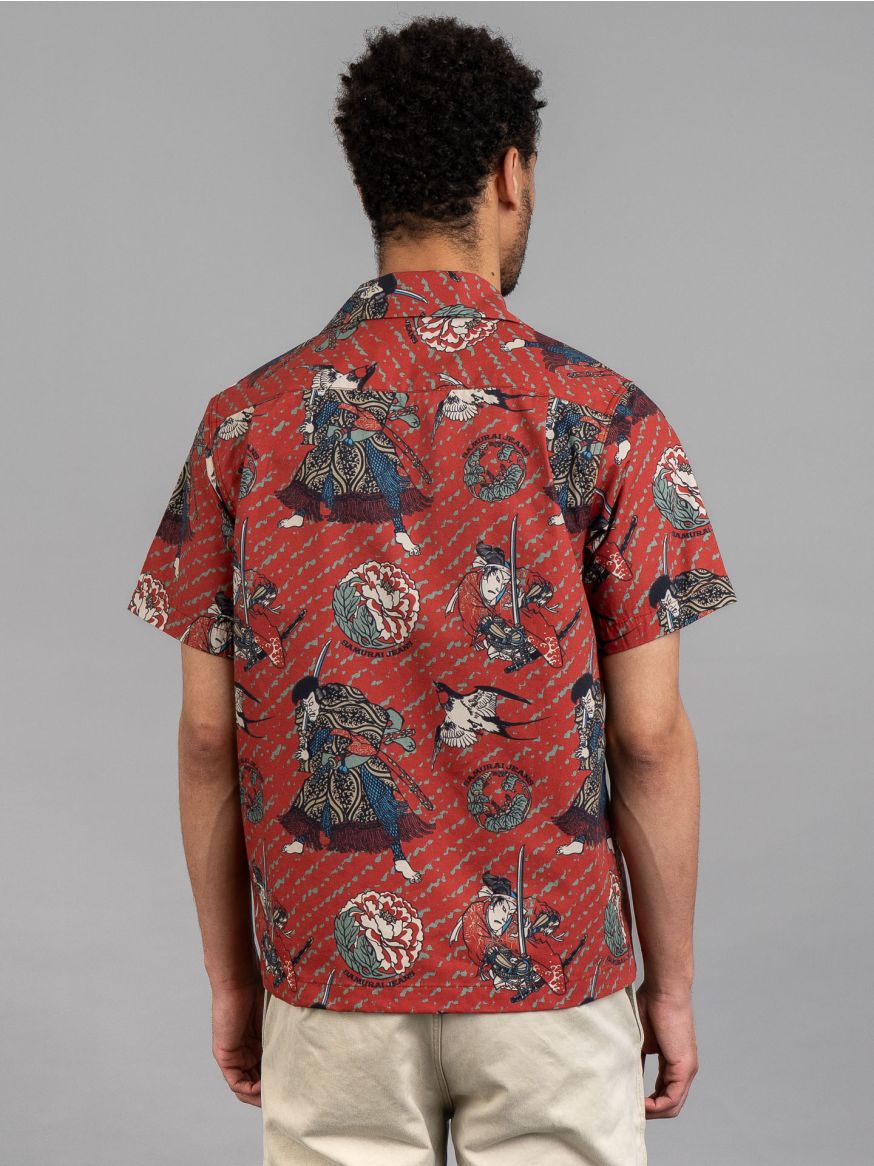 Samurai Hawaiian Shirt  - Swallow & Samurai Warrior