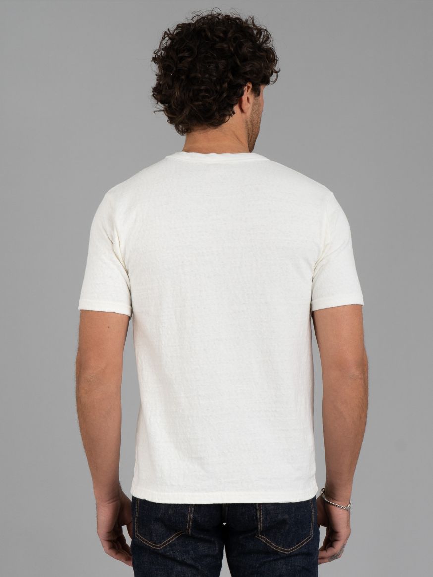 UES No.8 Slub Nep T Shirt - White