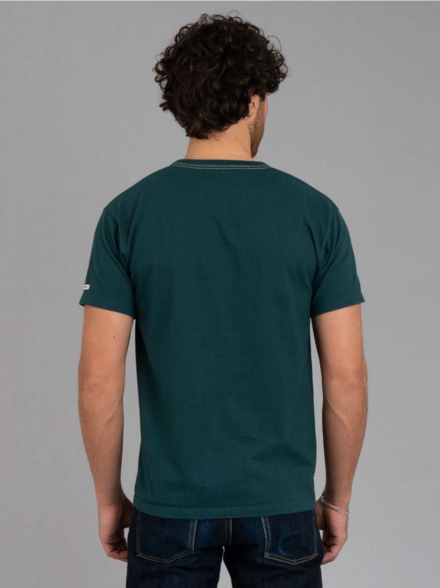 The Flat Head Plain Heavyweight T Shirt - Dark Green